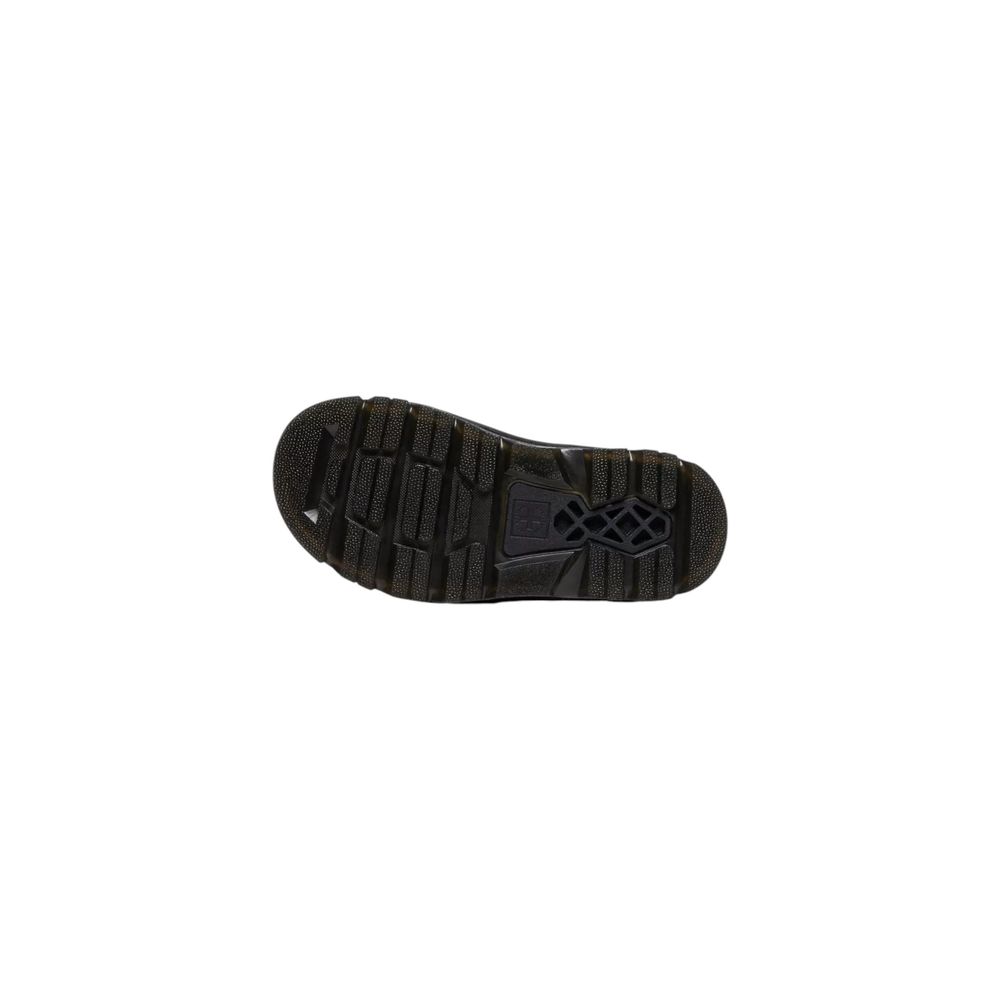 Black Leather Zebzag Rigger Wyoming Ankle Boots