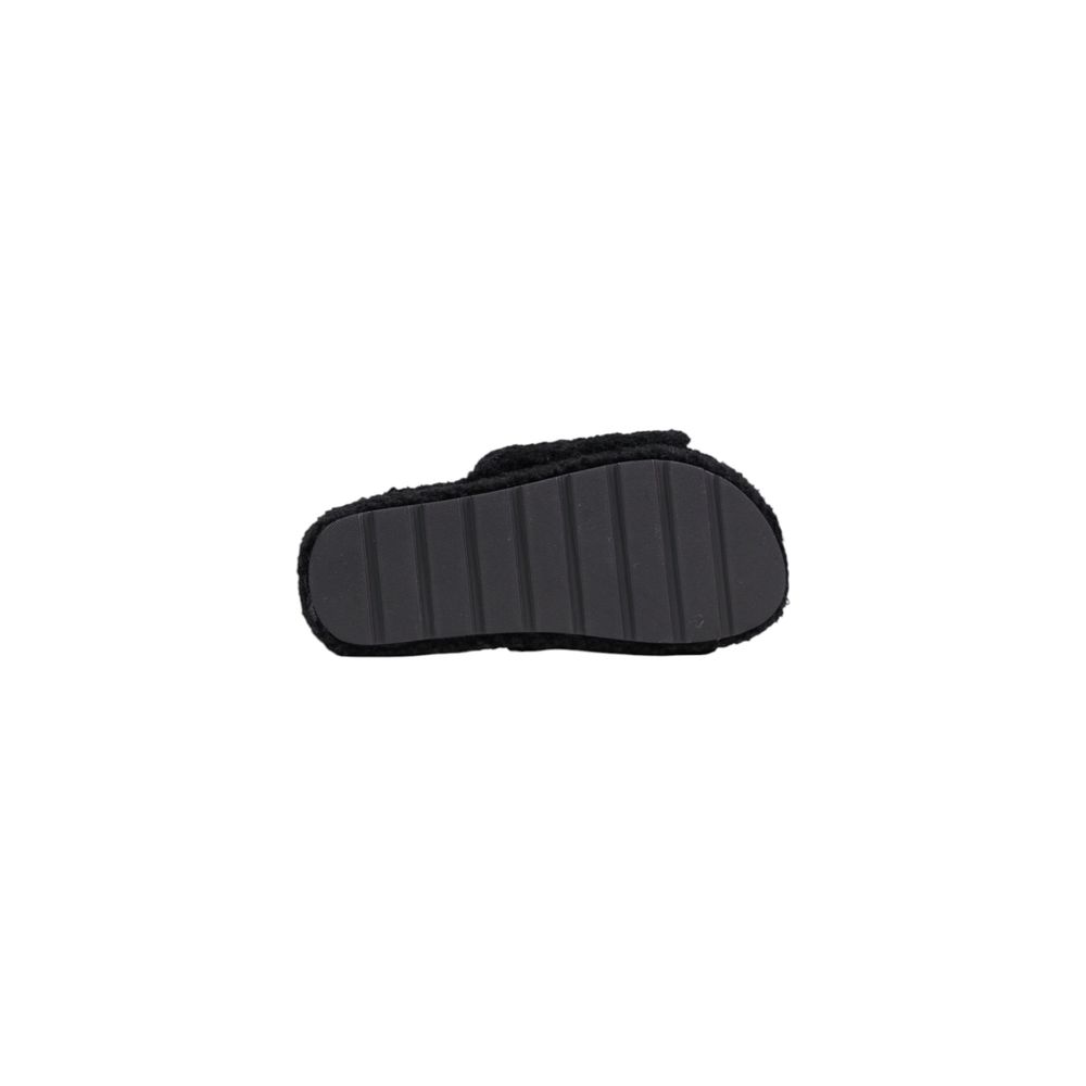 Plush Textile Platform Slippers