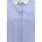 Blue Cotton Pattern Shirt
