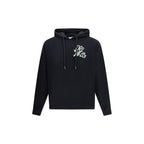 Black Cotton Pullover Hoodie