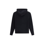 Black Cotton Pullover Hoodie