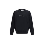Script Arrow Cotton Crewneck Sweatshirt