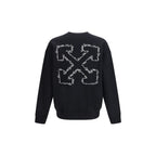 Script Arrow Cotton Crewneck Sweatshirt