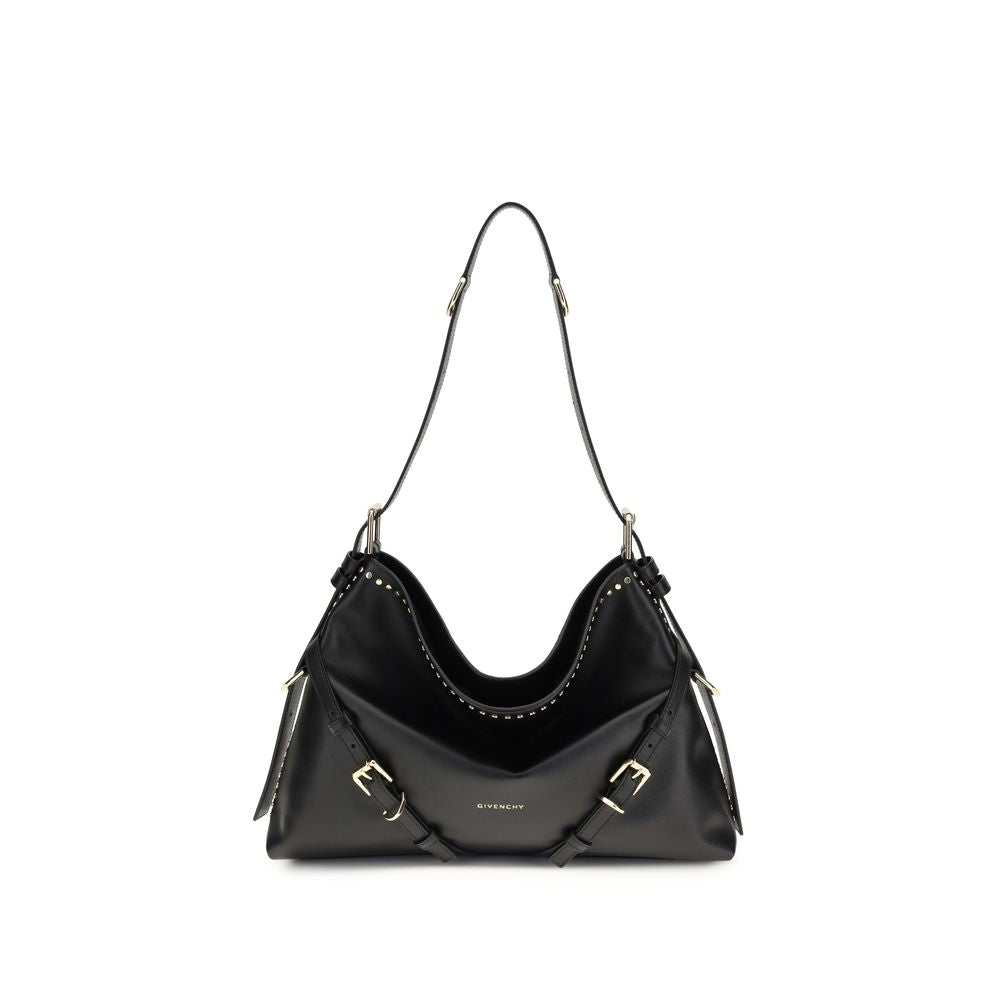 Large Voyou Shoulder Bag in Shiny Calfskin
