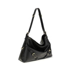 Large Voyou Shoulder Bag in Shiny Calfskin