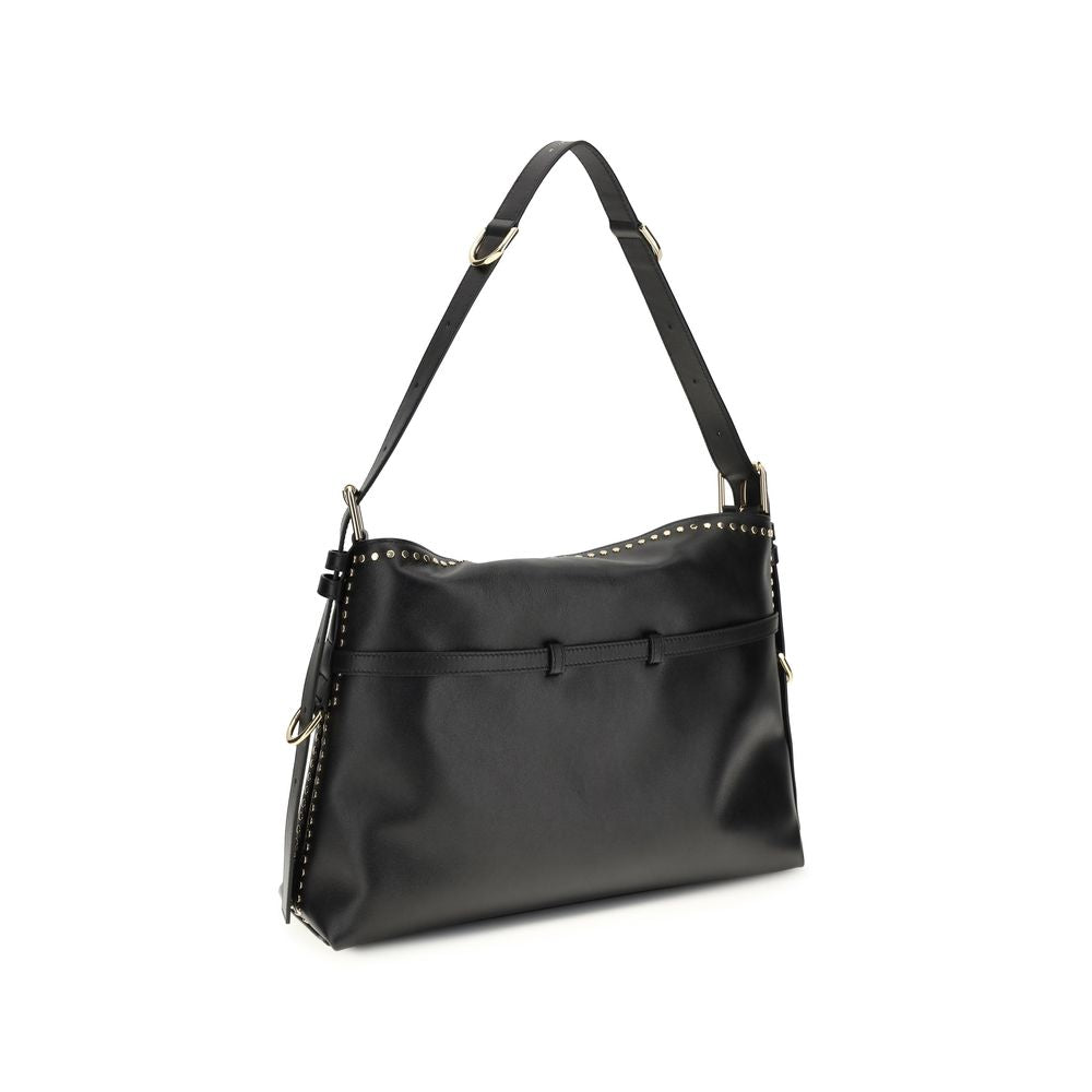 Large Voyou Shoulder Bag in Shiny Calfskin