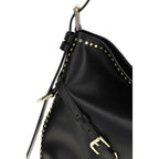 Large Voyou Shoulder Bag in Shiny Calfskin