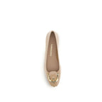 Calfskin Gancini Ballerinas