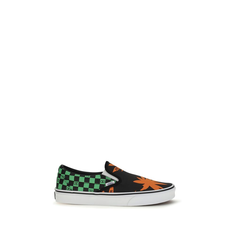 Orchid Cotton Slip-On Sneakers
