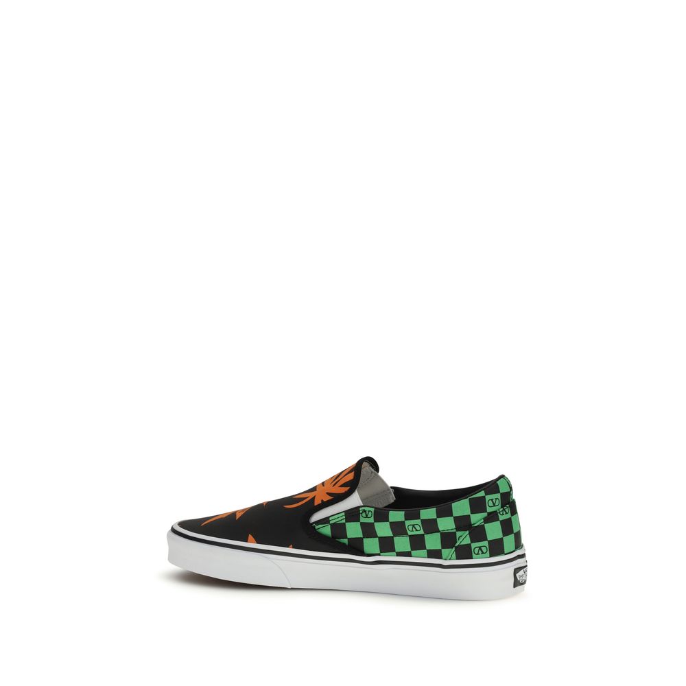 Orchid Cotton Slip-On Sneakers