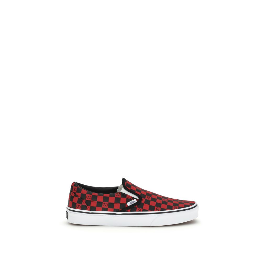 Orchid Low‑Top Cotton Sneakers