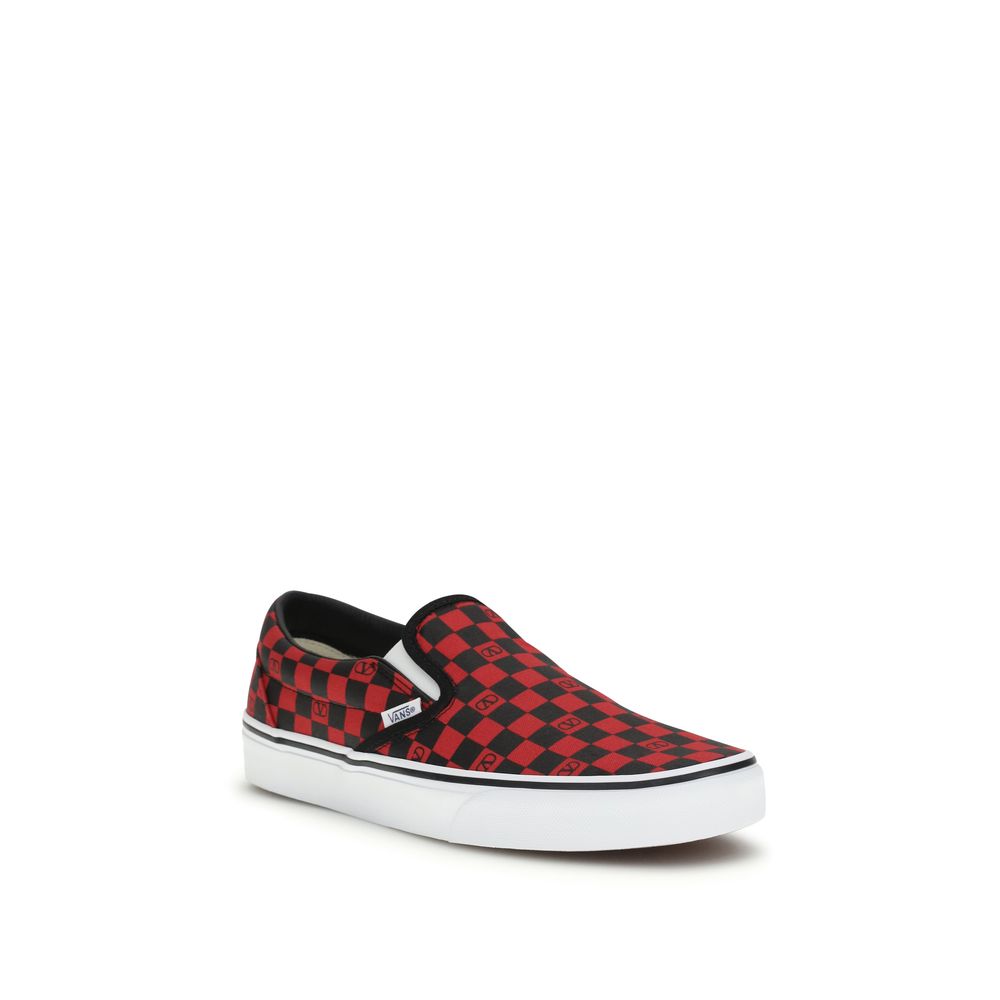 Orchid Low‑Top Cotton Sneakers