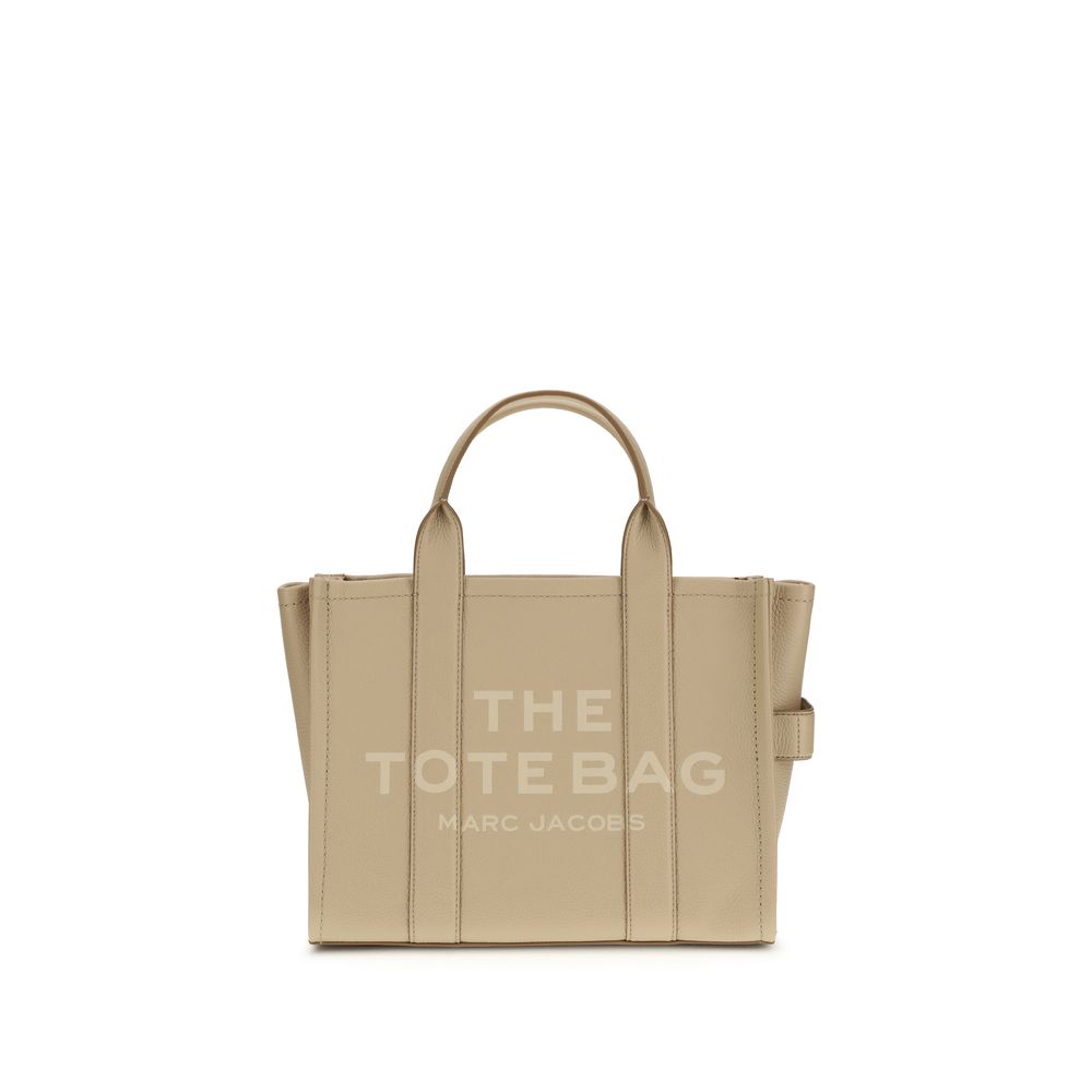 Grained Leather Tote Handbag