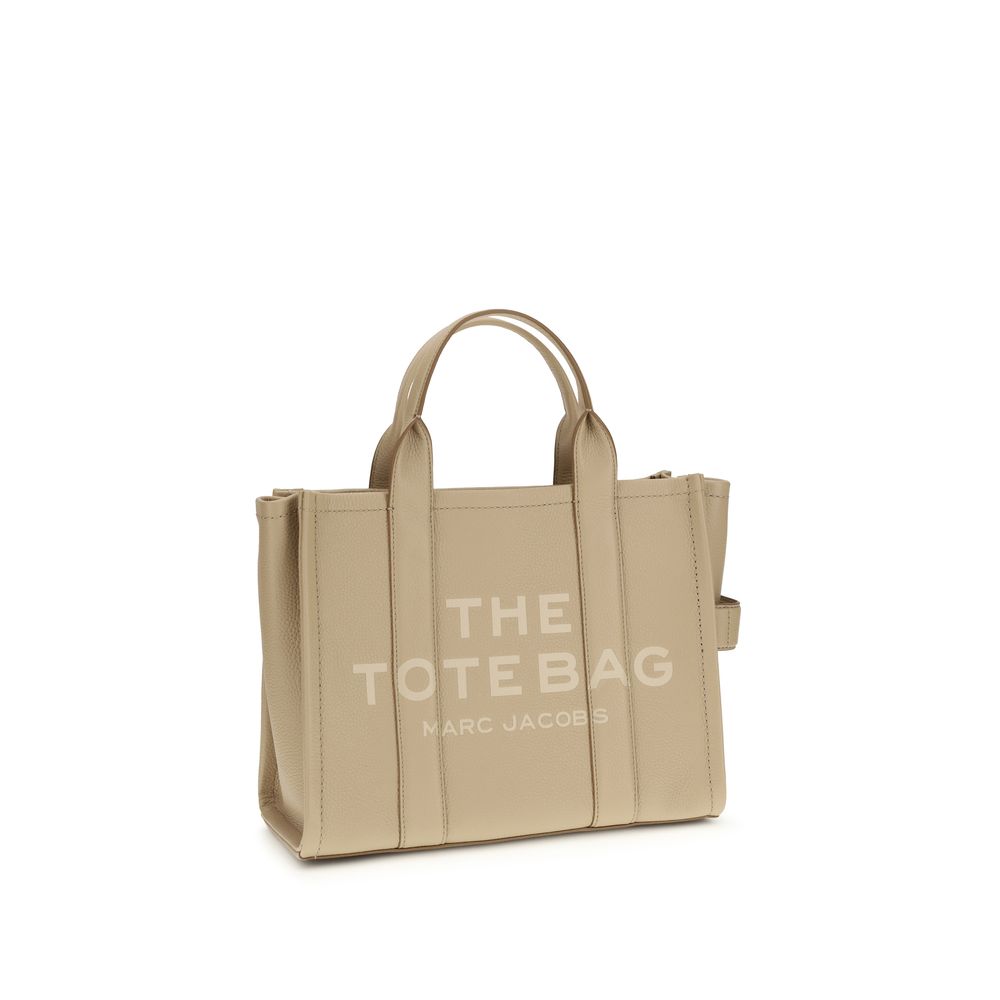 Grained Leather Tote Handbag