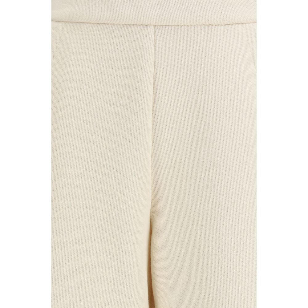 Dente Wide-Leg Cotton Trousers