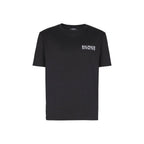 Black Cotton Logo Tee
