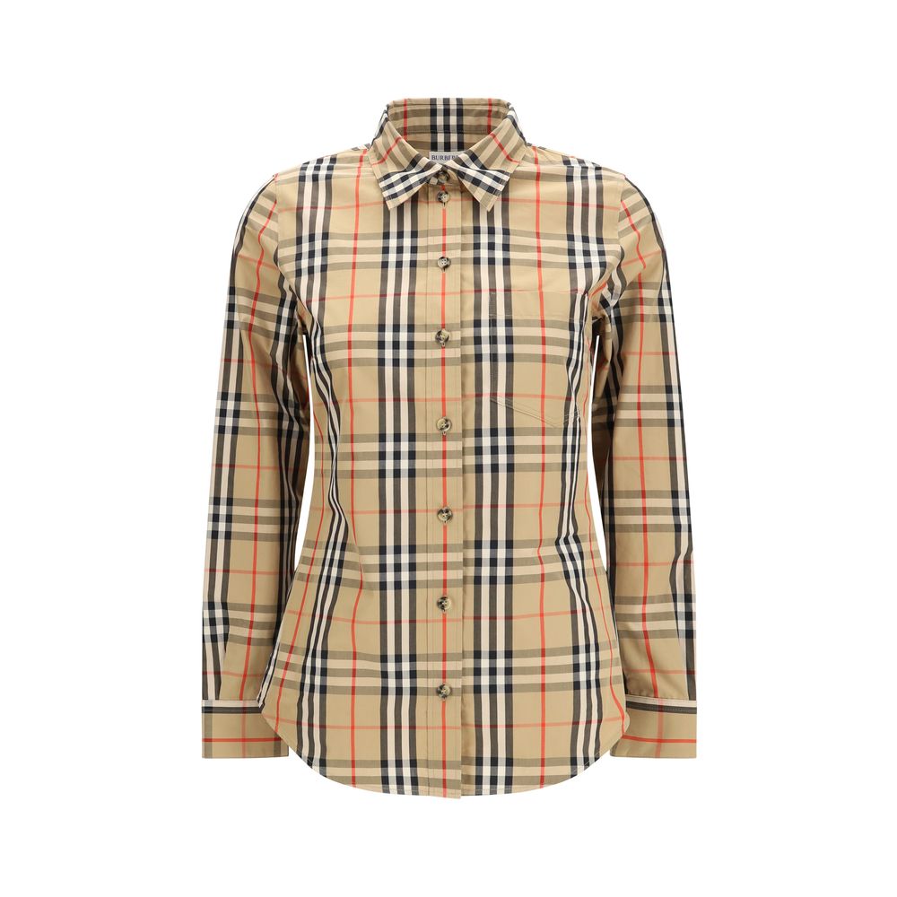 Stretch Cotton Check Shirt