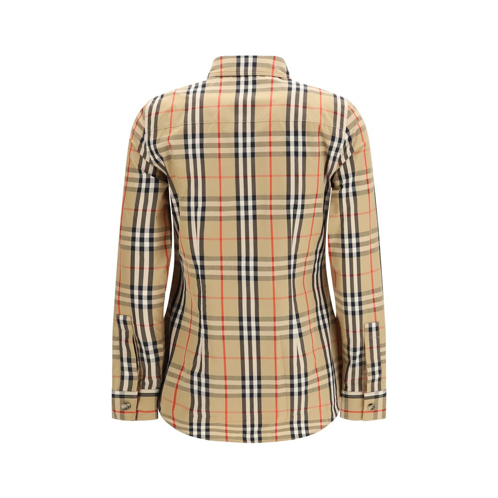 Stretch Cotton Check Shirt