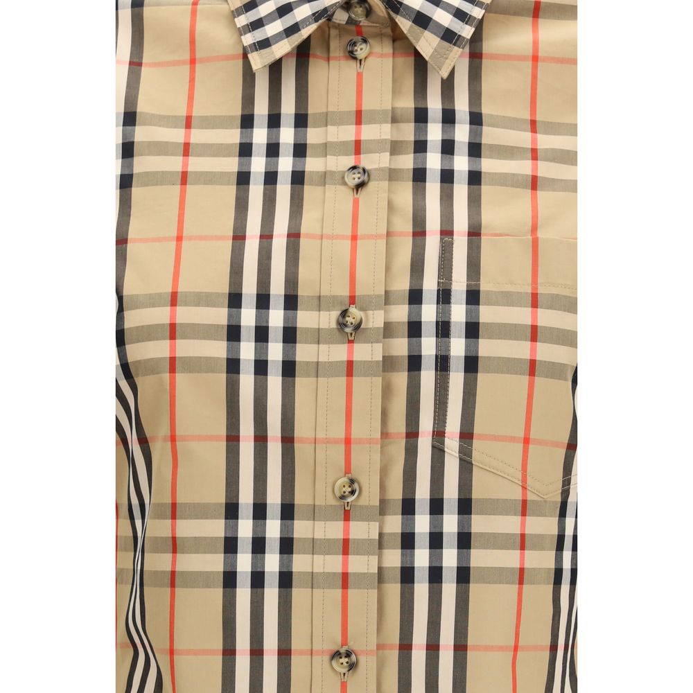 Stretch Cotton Check Shirt