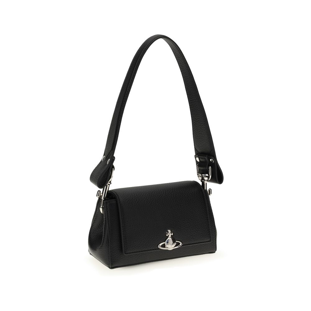 Textured Polyurethane Orb Shoulder Bag