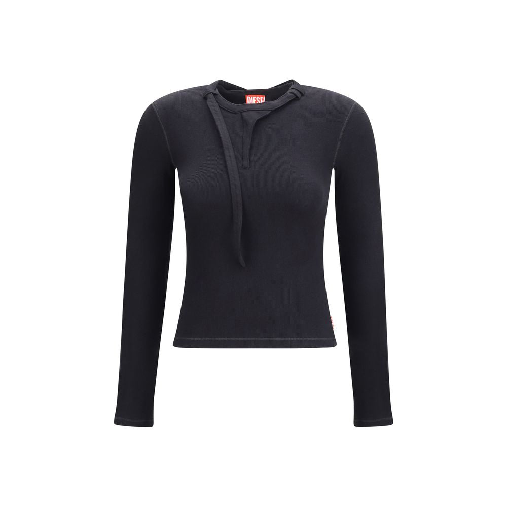 T Iara LS Ribbed Cotton Long Sleeve Top