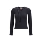 T Iara LS Ribbed Cotton Long Sleeve Top