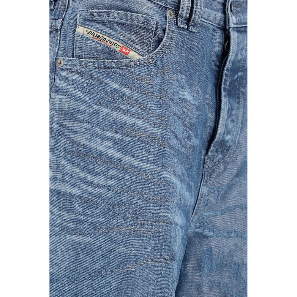 Blue Cotton Relaxed Fit Jeans