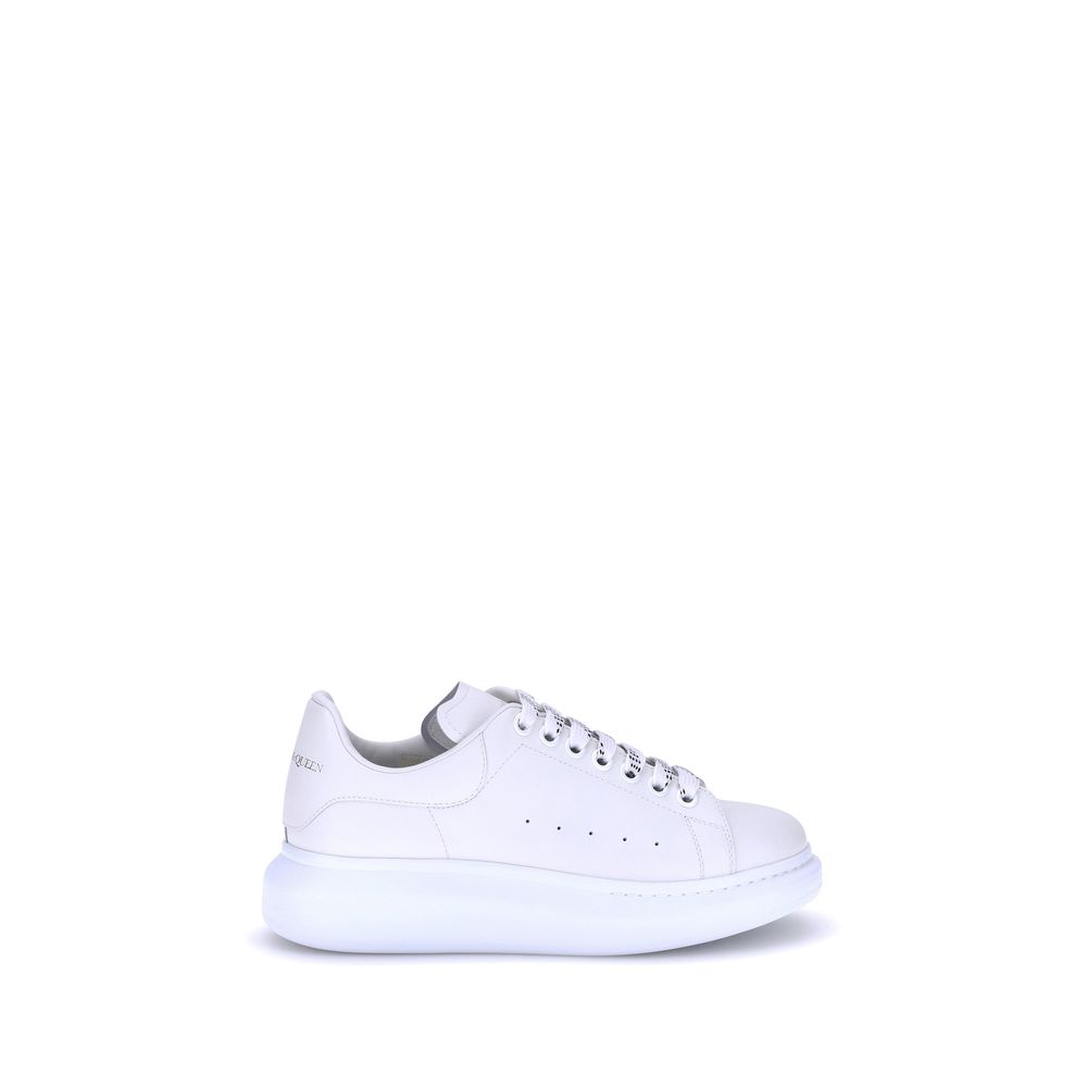 White Calfskin Platform Sneakers