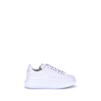 White Calfskin Platform Sneakers