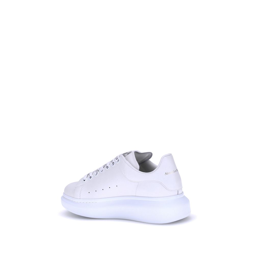White Calfskin Platform Sneakers
