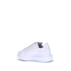 White Calfskin Platform Sneakers