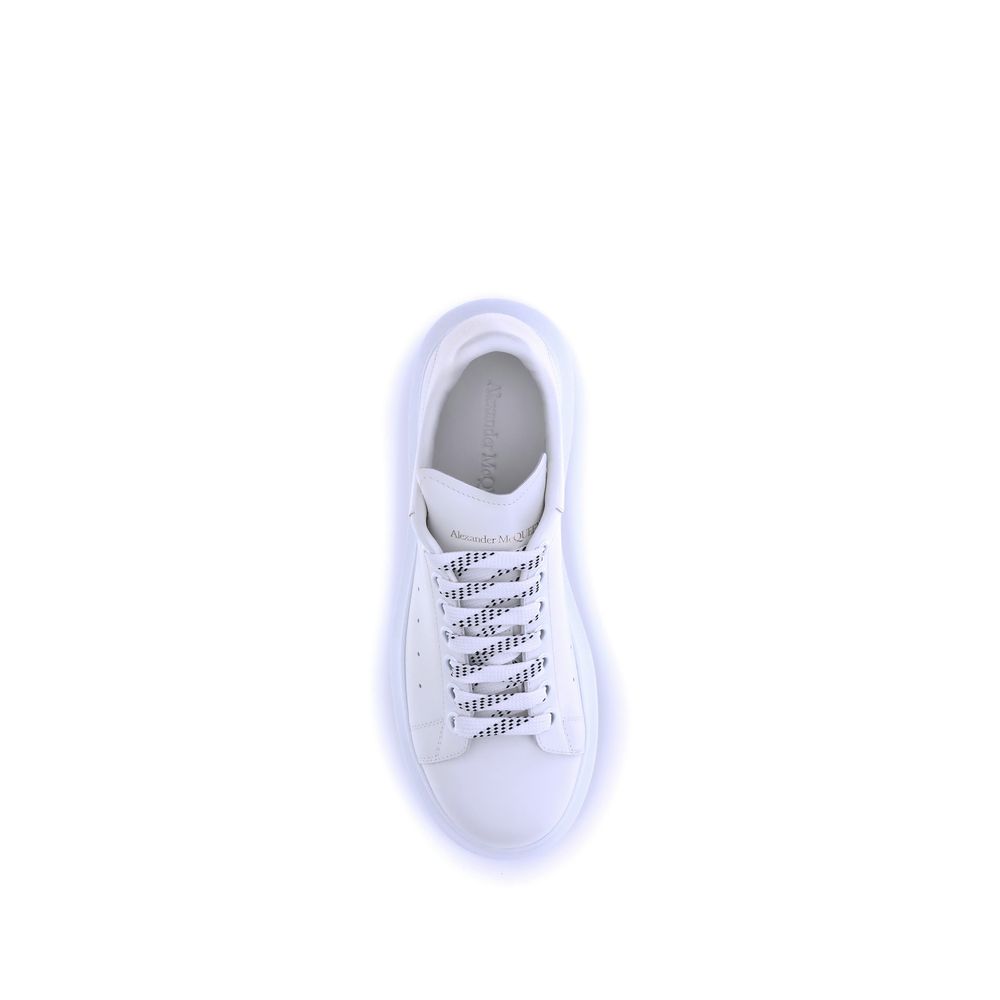 White Calfskin Platform Sneakers