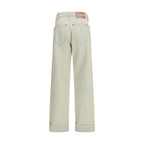 Blue Cotton Denim Jeans