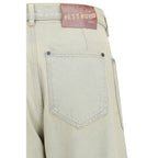 Blue Cotton Denim Jeans