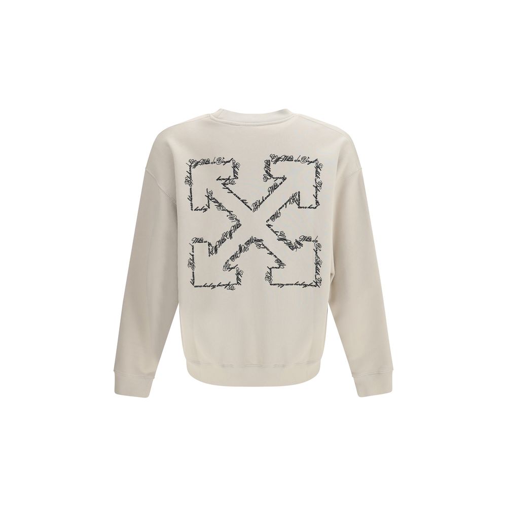 Script Arrow Cotton Sweatshirt