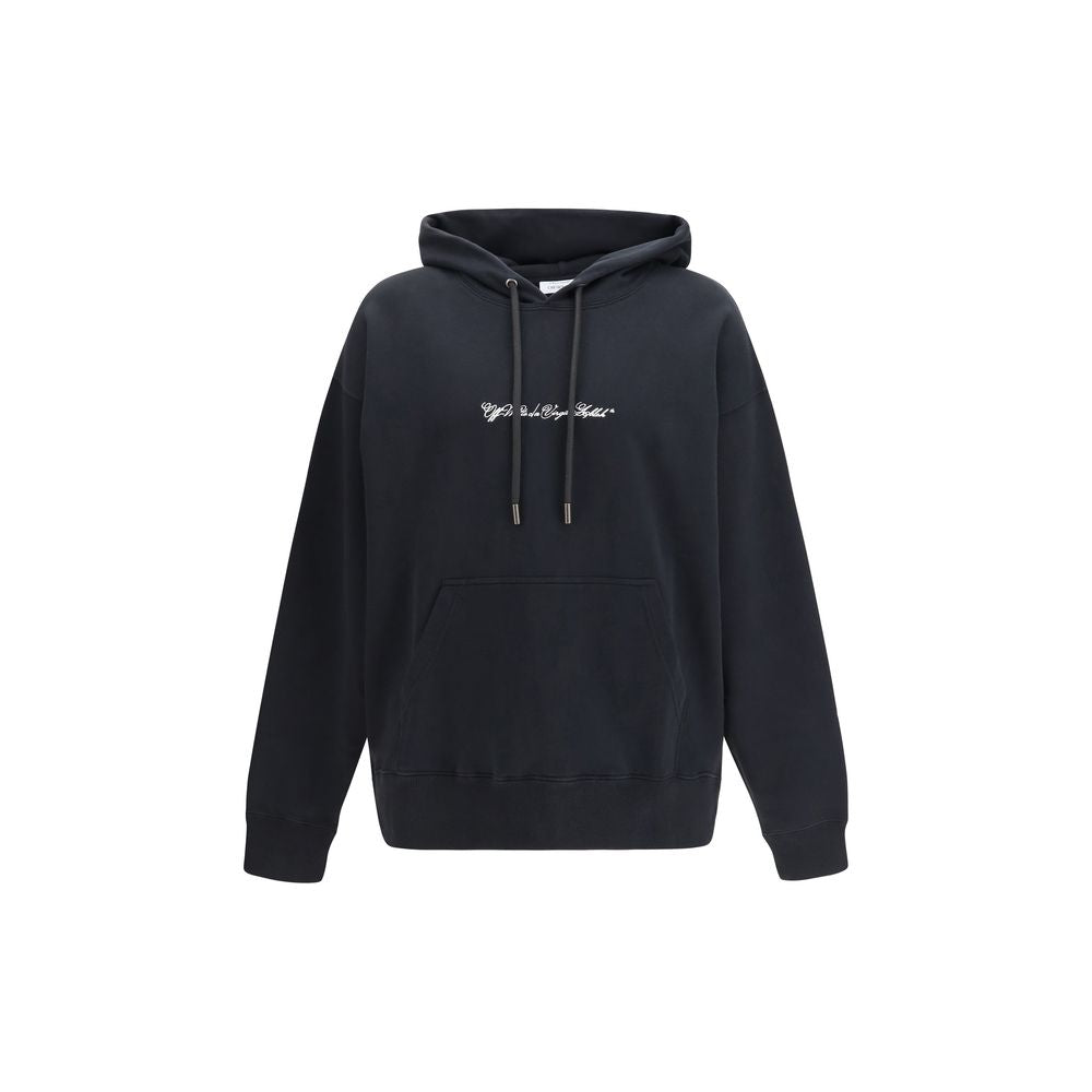 Script Arrow Diagonal Skate Cotton Hoodie