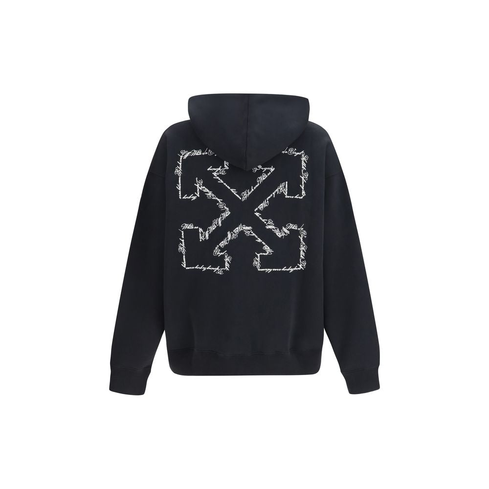 Script Arrow Diagonal Skate Cotton Hoodie