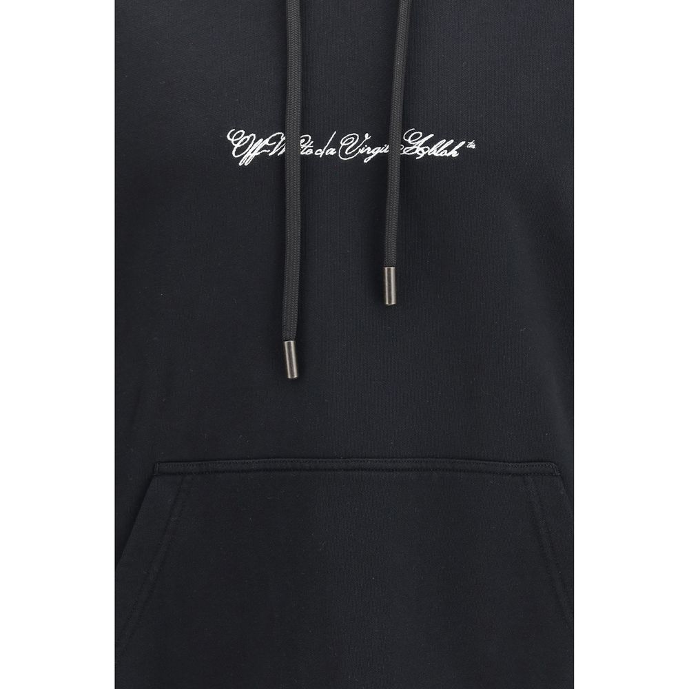 Script Arrow Diagonal Skate Cotton Hoodie