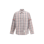 Oversized Multicolor Tartan Check Shirt