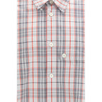 Oversized Multicolor Tartan Check Shirt