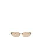 Gold Metal D‑Frame Gossip Sunglasses