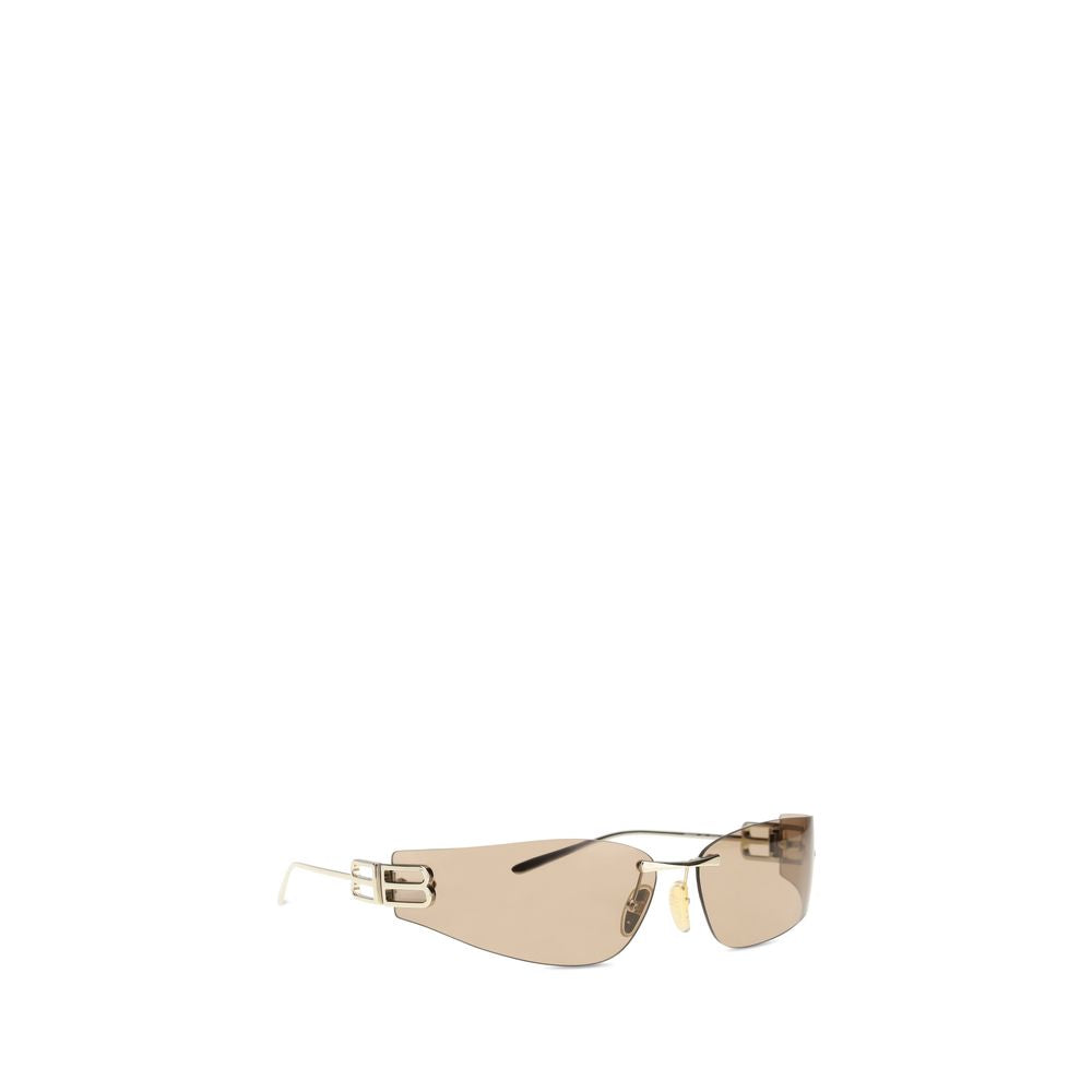 Gold Metal D‑Frame Gossip Sunglasses