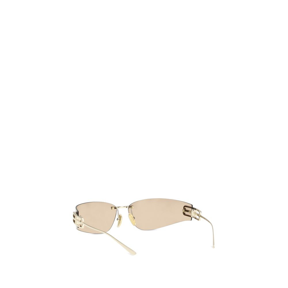 Gold Metal D‑Frame Gossip Sunglasses