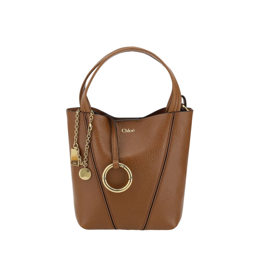 Grained Calf Leather Spin Shoulder Bag