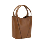 Grained Calf Leather Spin Shoulder Bag