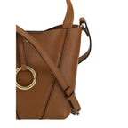 Grained Calf Leather Spin Shoulder Bag