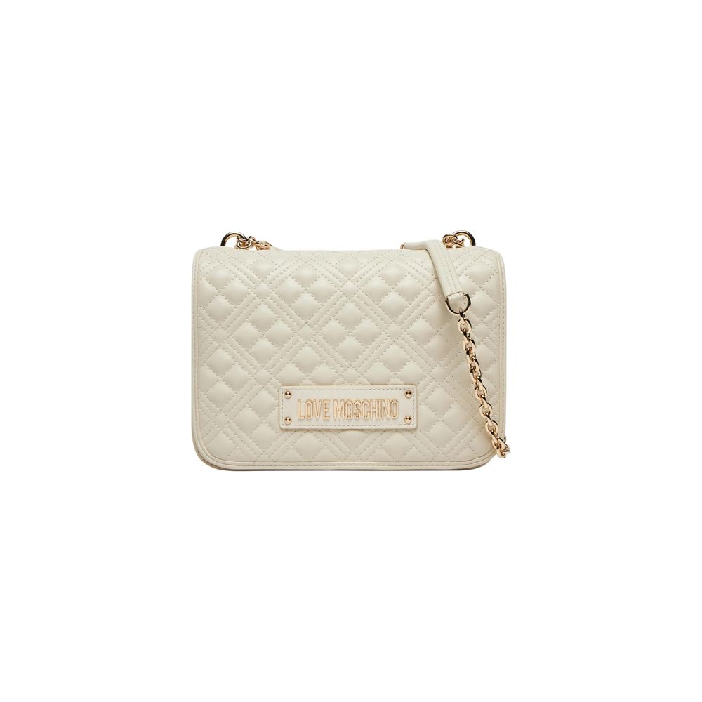 Small Quilted Polyurethane Shoulder Bag