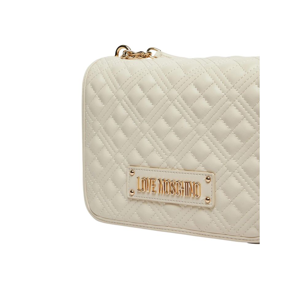 Small Quilted Polyurethane Shoulder Bag