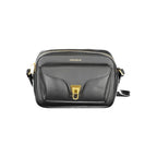 Beige Faux Leather Shoulder Bag