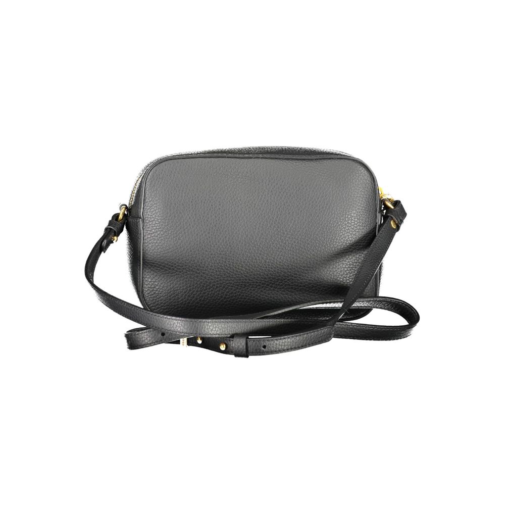 Beige Faux Leather Shoulder Bag